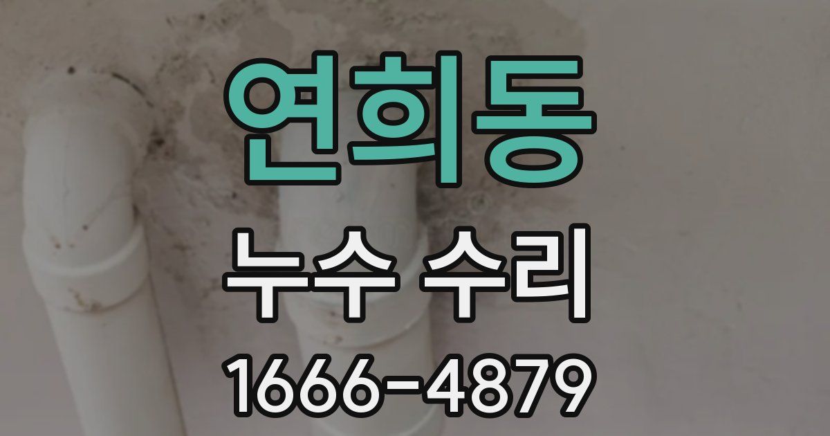 연희동 누수 수리