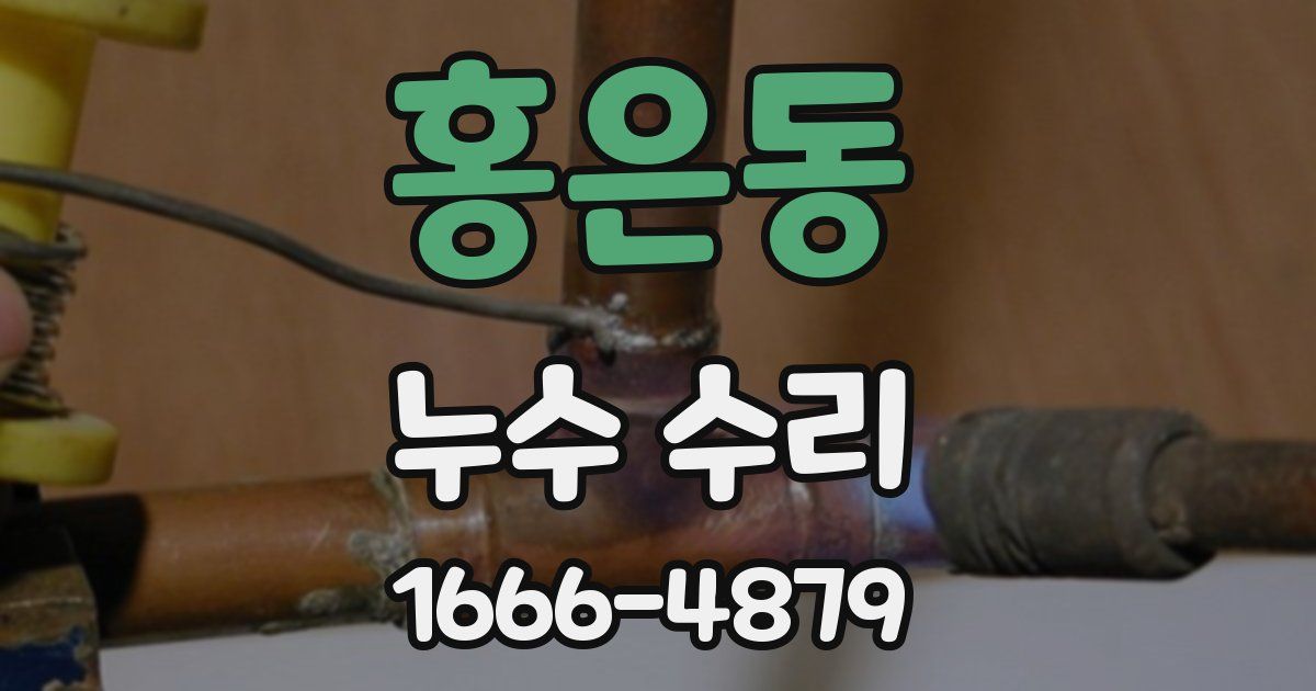 홍은동 누수 수리