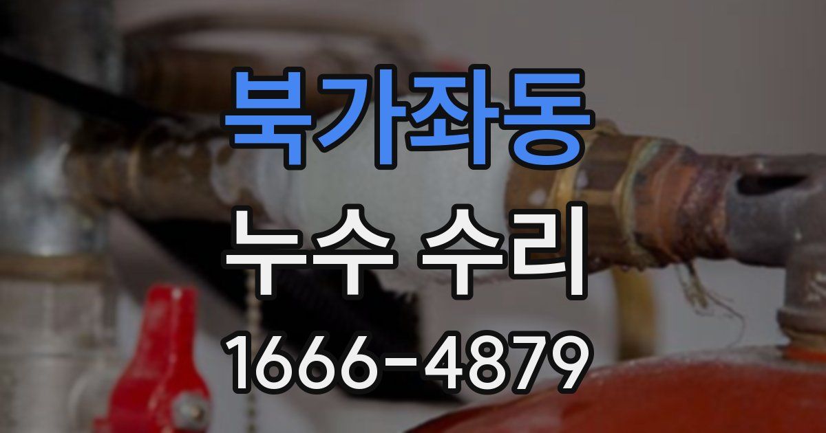 북가좌동 누수 수리