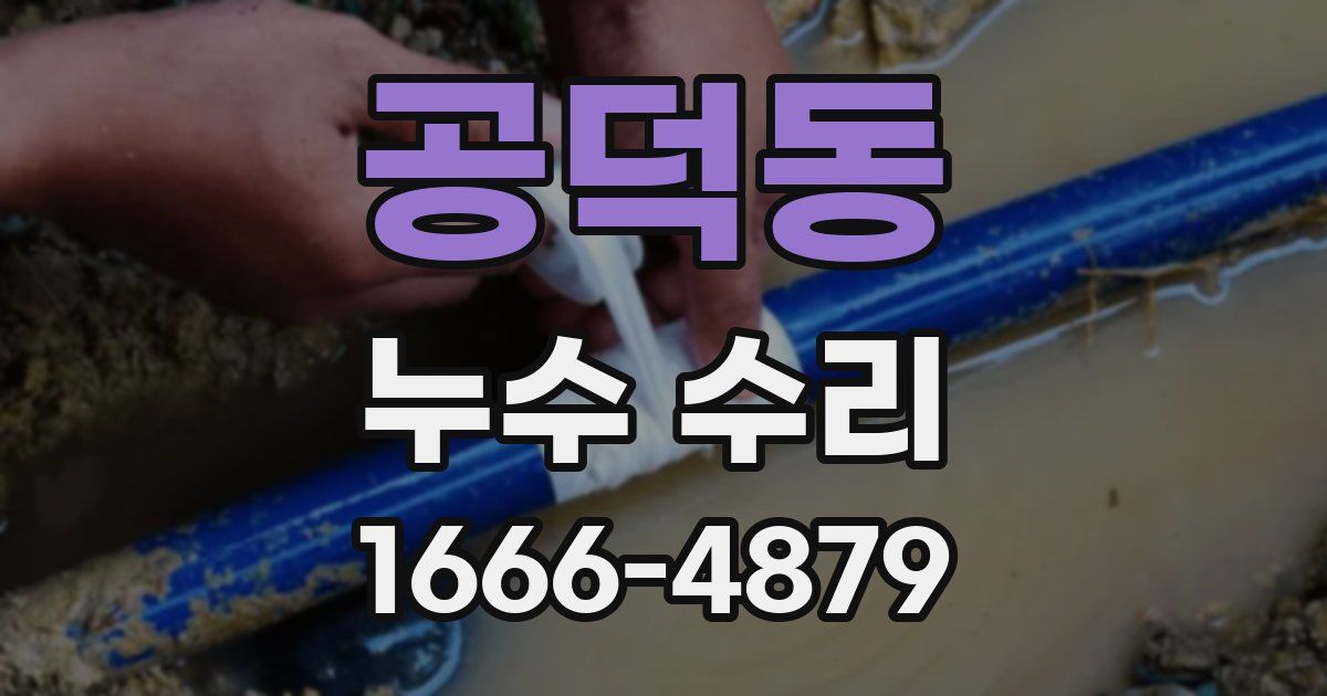 공덕동 누수 수리