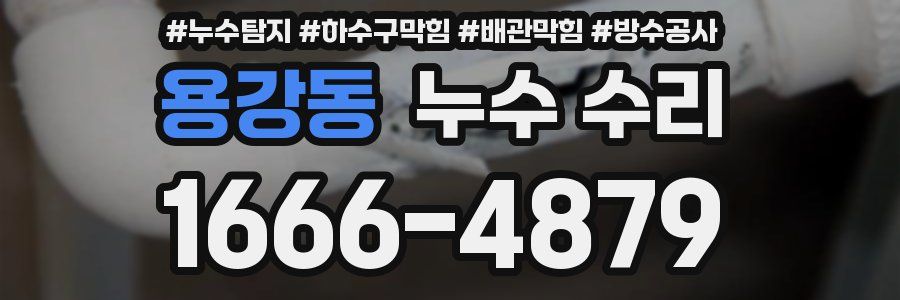 용강동 누수 수리