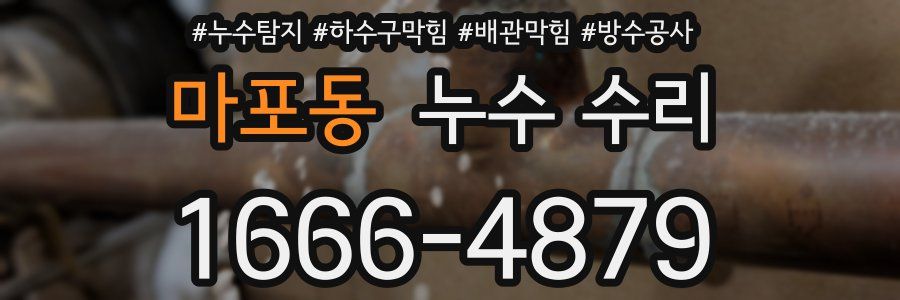 마포동 누수 수리