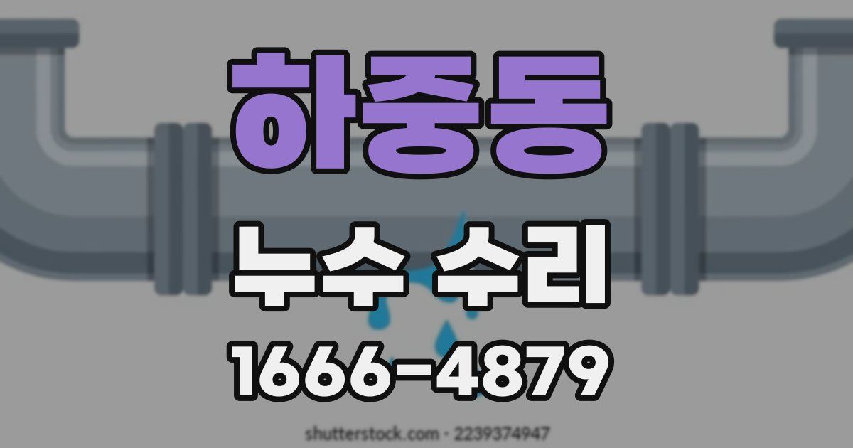 하중동 누수 수리