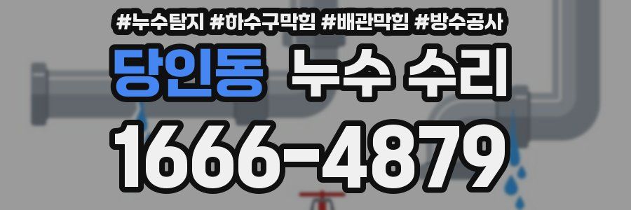 당인동 누수 수리