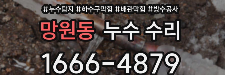 망원동 누수 수리