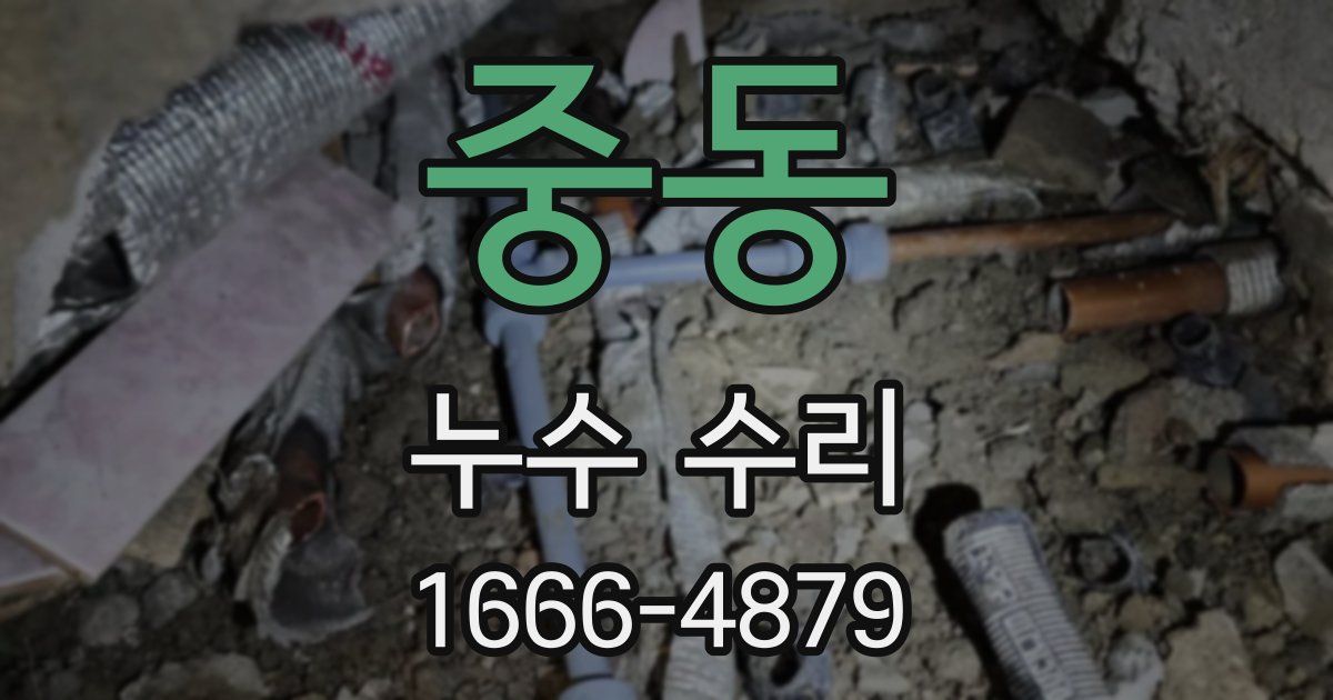 중동 누수 수리