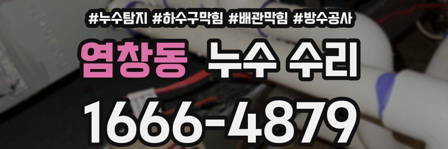 염창동 누수 수리