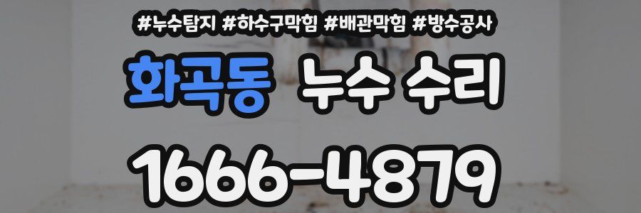 화곡동 누수 수리