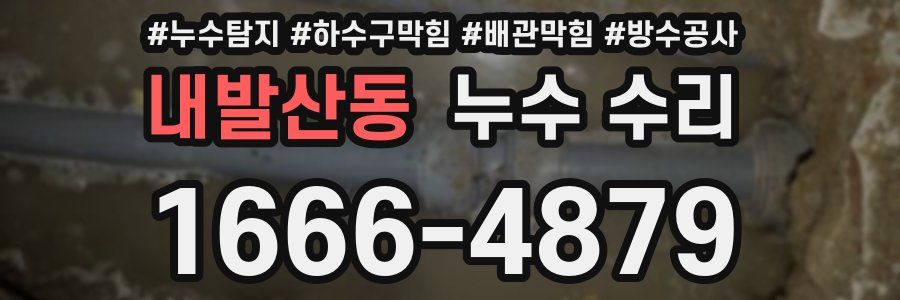 내발산동 누수 수리