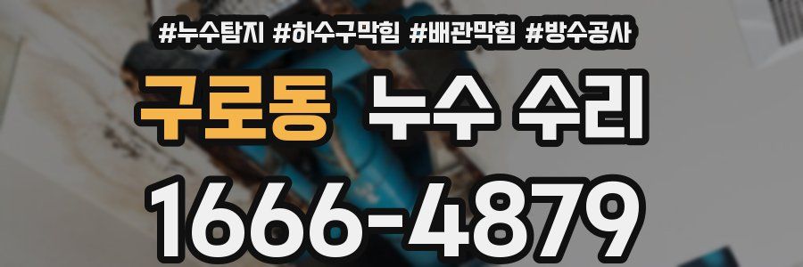 구로동 누수 수리