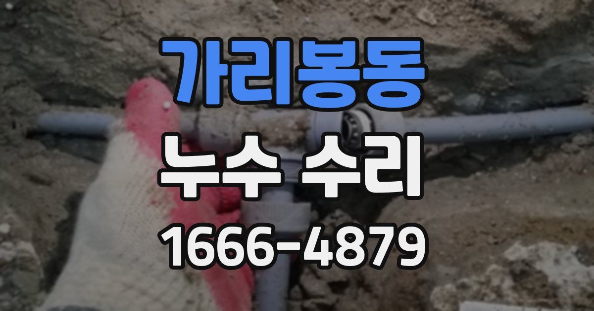 가리봉동 누수 수리