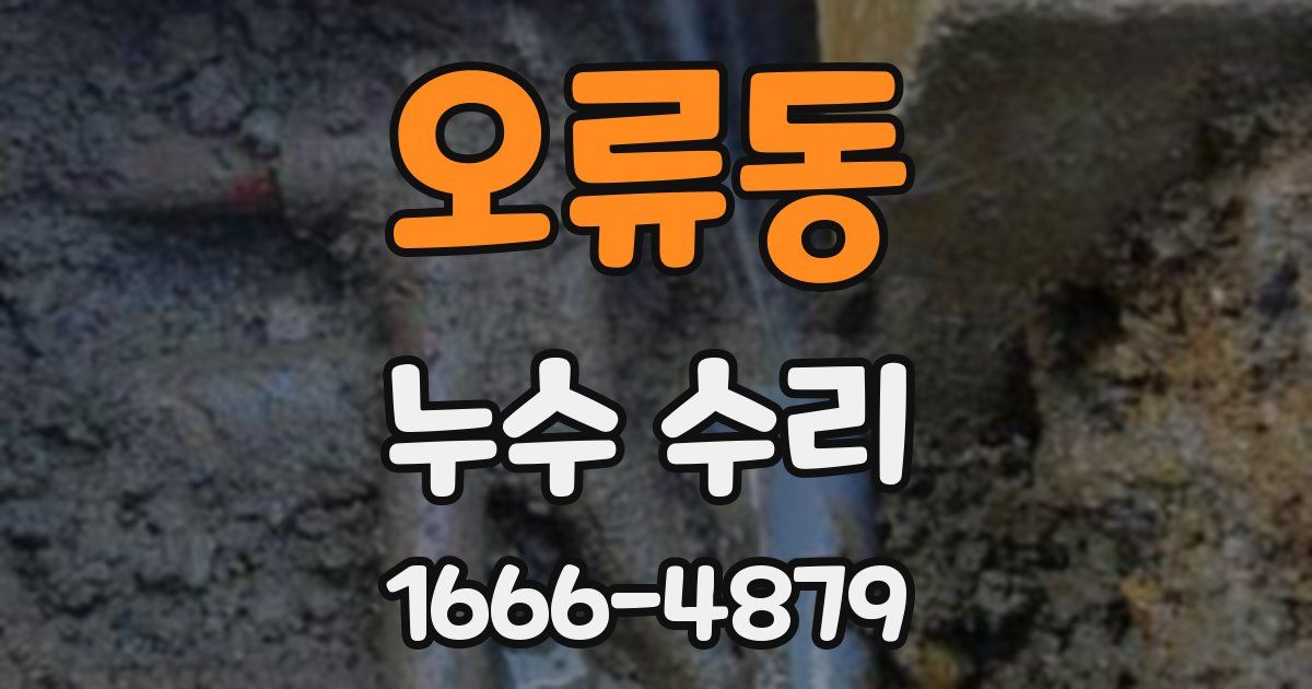 오류동 누수 수리