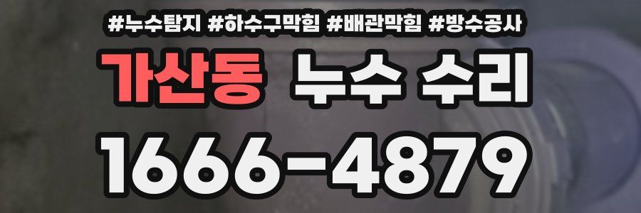 가산동 누수 수리