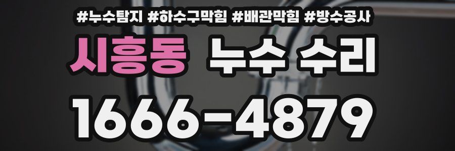 시흥동 누수 수리