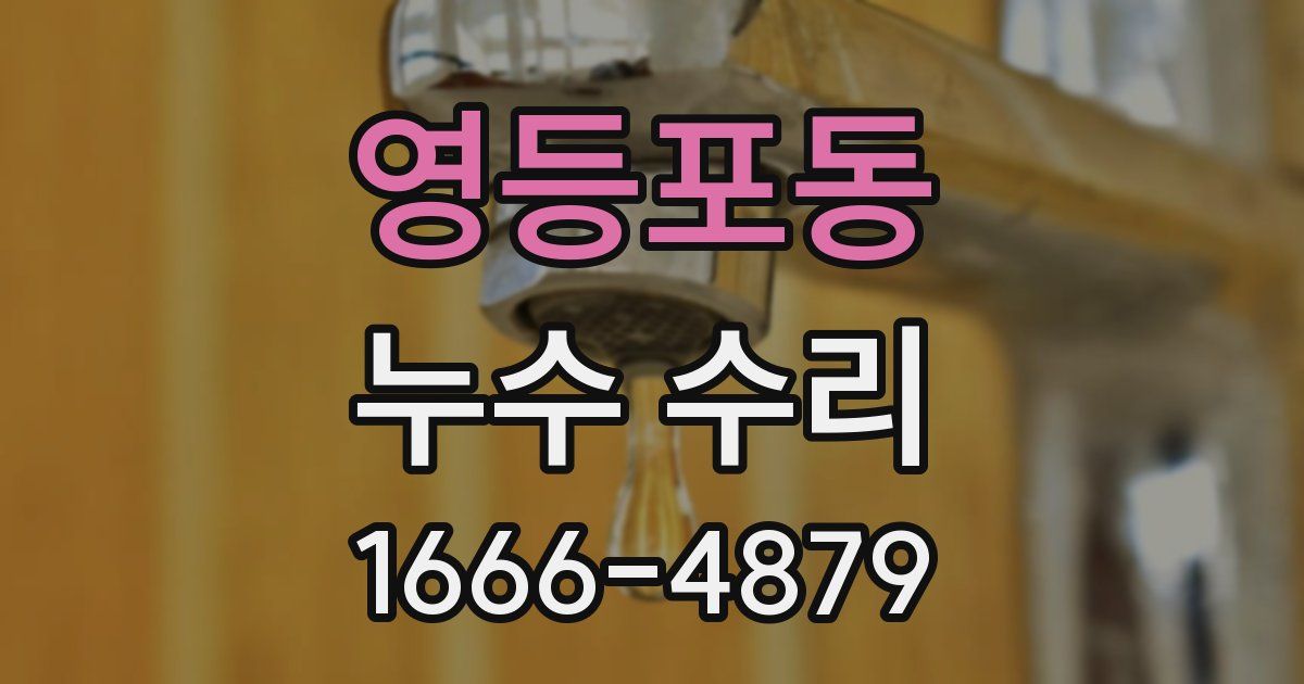 영등포동 누수 수리
