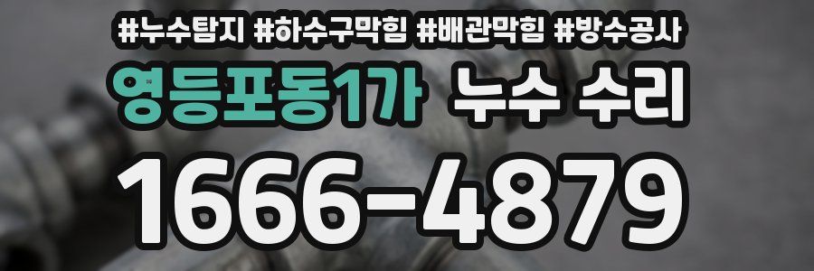 영등포동1가 누수 수리
