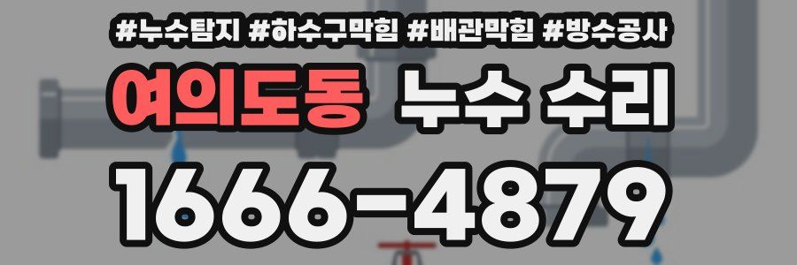 여의도동 누수 수리