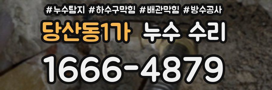 당산동1가 누수 수리
