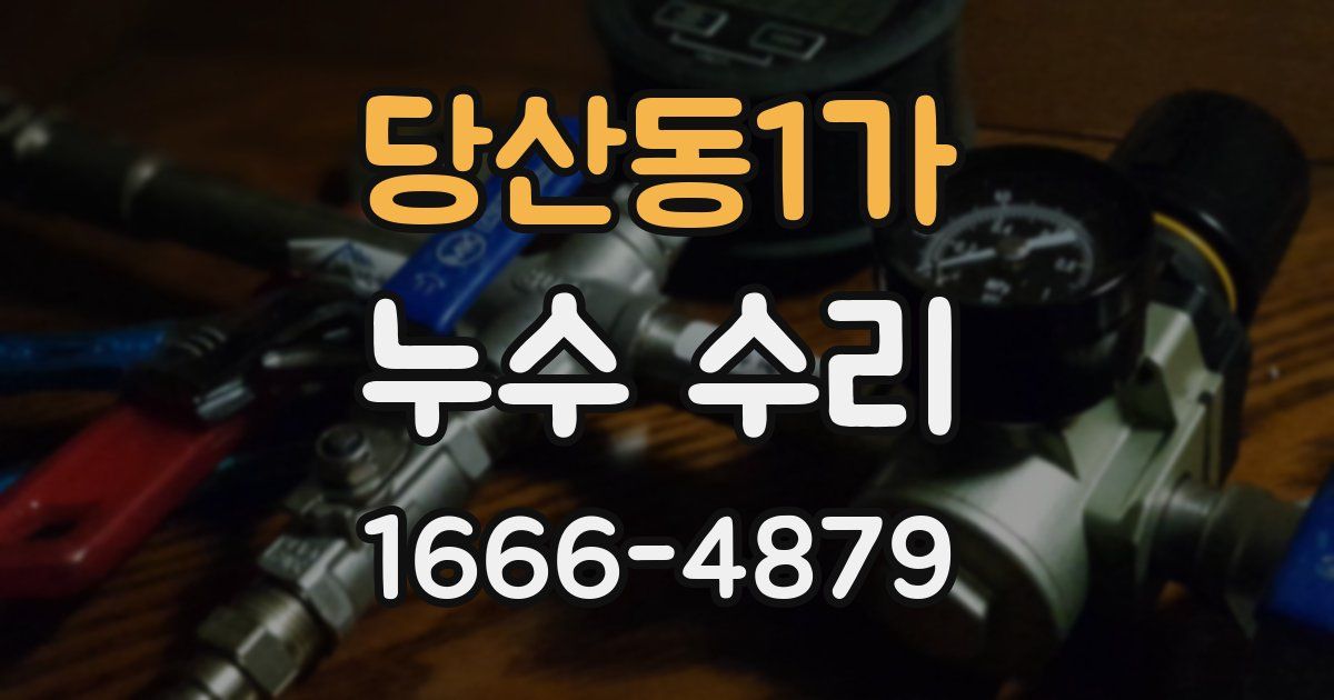 당산동1가 누수 수리