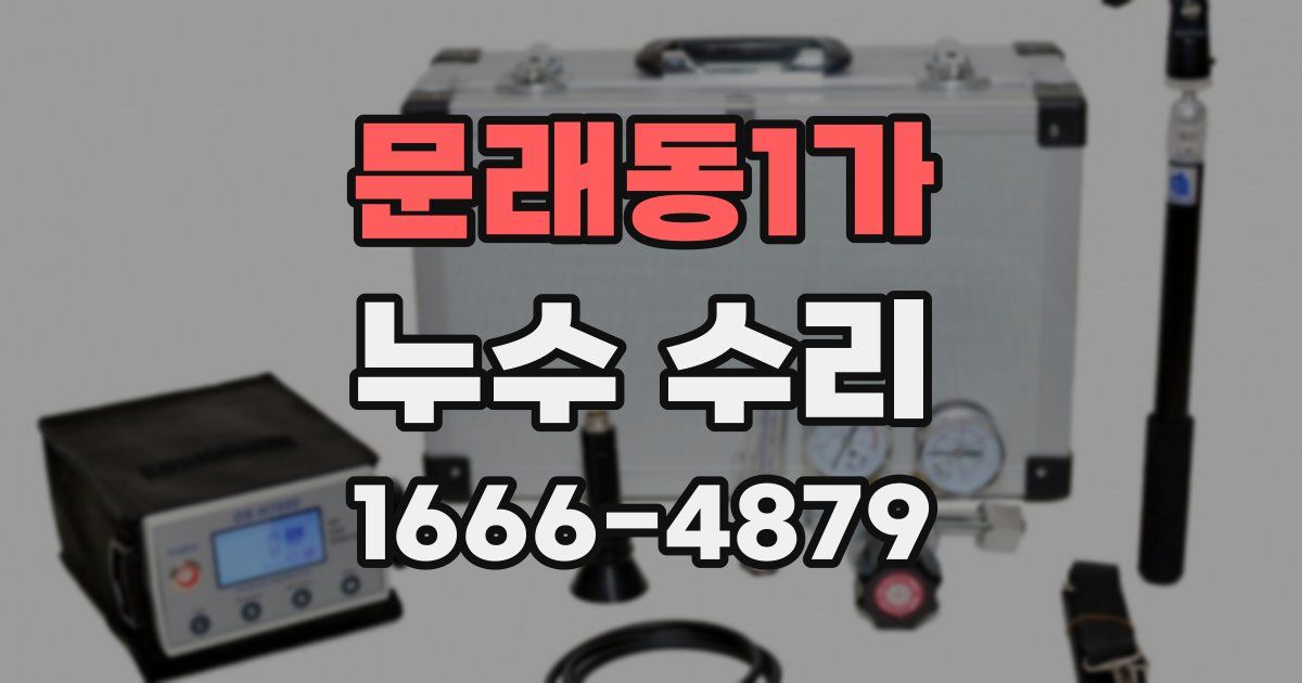 문래동1가 누수 수리