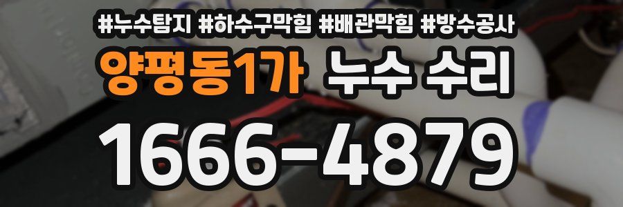 양평동1가 누수 수리