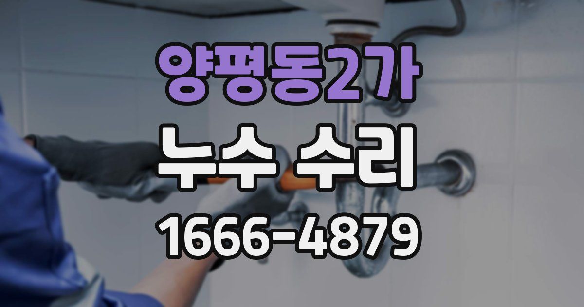 양평동2가 누수 수리