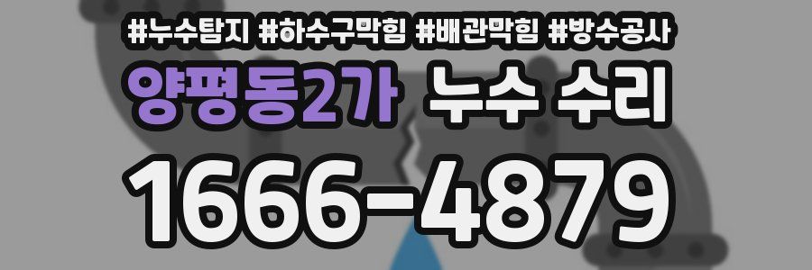 양평동2가 누수 수리