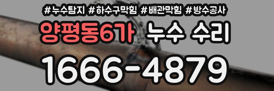 양평동6가 누수 수리