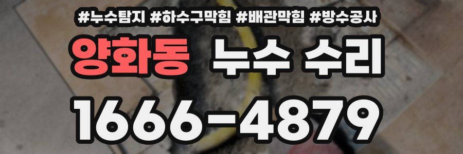 양화동 누수 수리