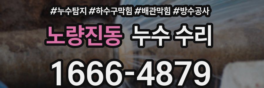 노량진동 누수 수리