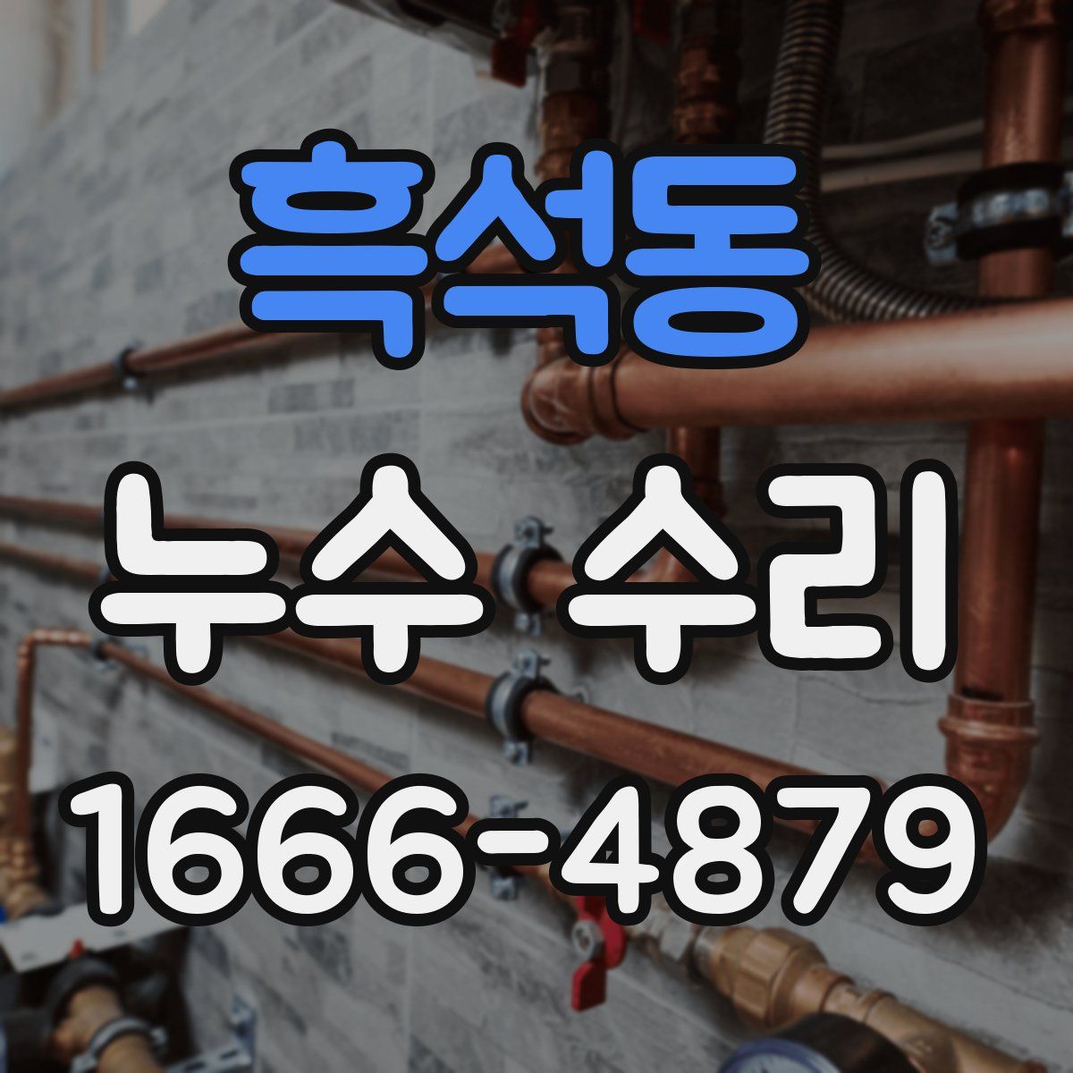 흑석동 누수 수리