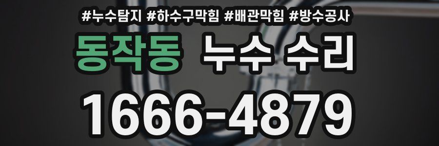 동작동 누수 수리