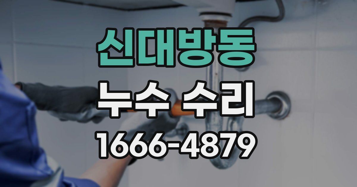 신대방동 누수 수리