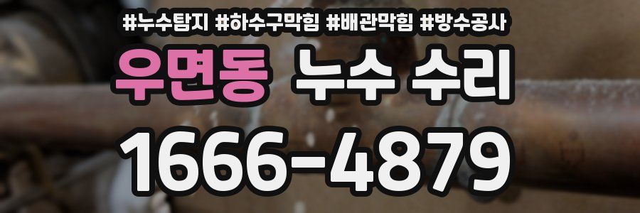 우면동 누수 수리