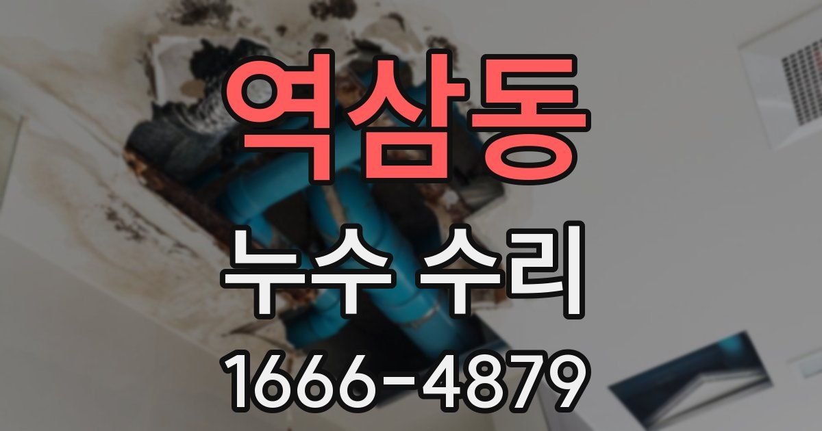 역삼동 누수 수리