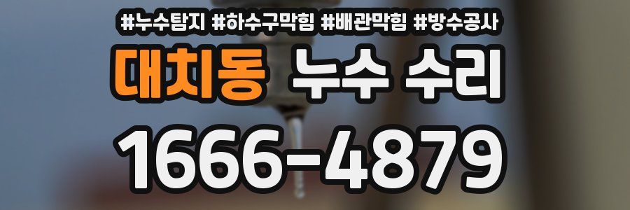 대치동 누수 수리