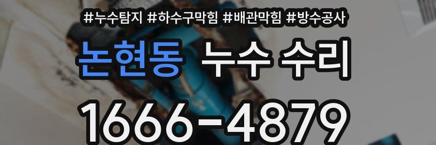 논현동 누수 수리