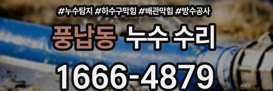 풍납동 누수 수리