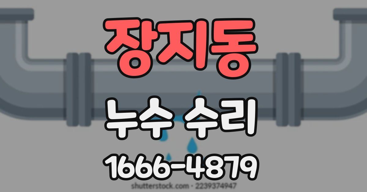 장지동 누수 수리