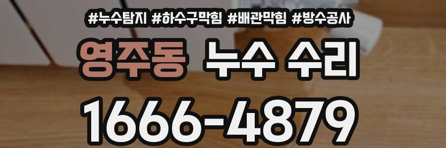 영주동 누수 수리