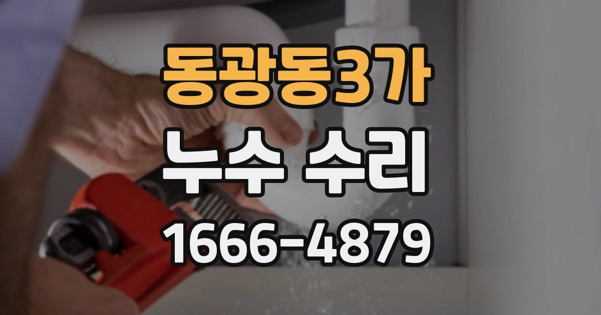 동광동3가 누수 수리