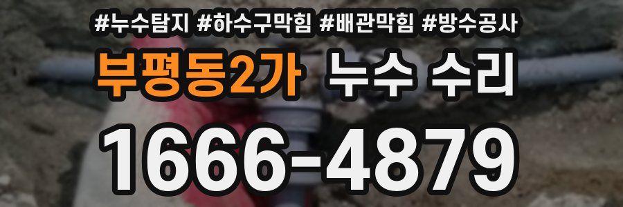 부평동2가 누수 수리