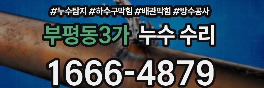 부평동3가 누수 수리