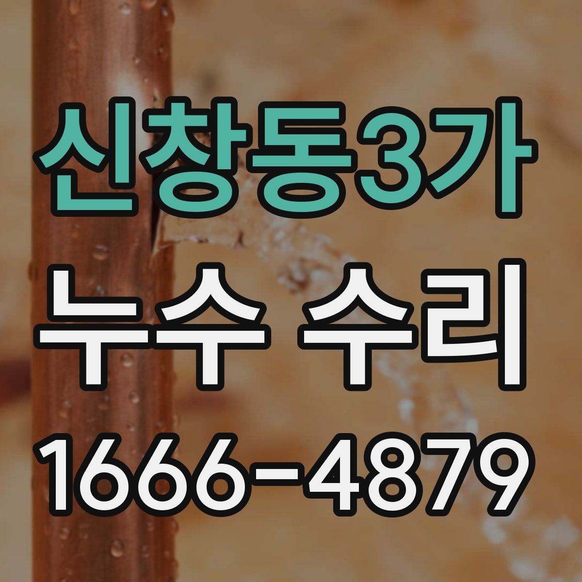 신창동3가 누수 수리