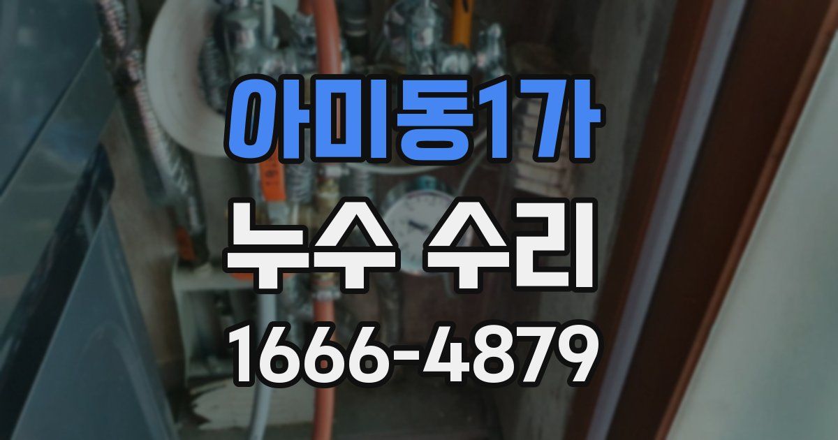 아미동1가 누수 수리
