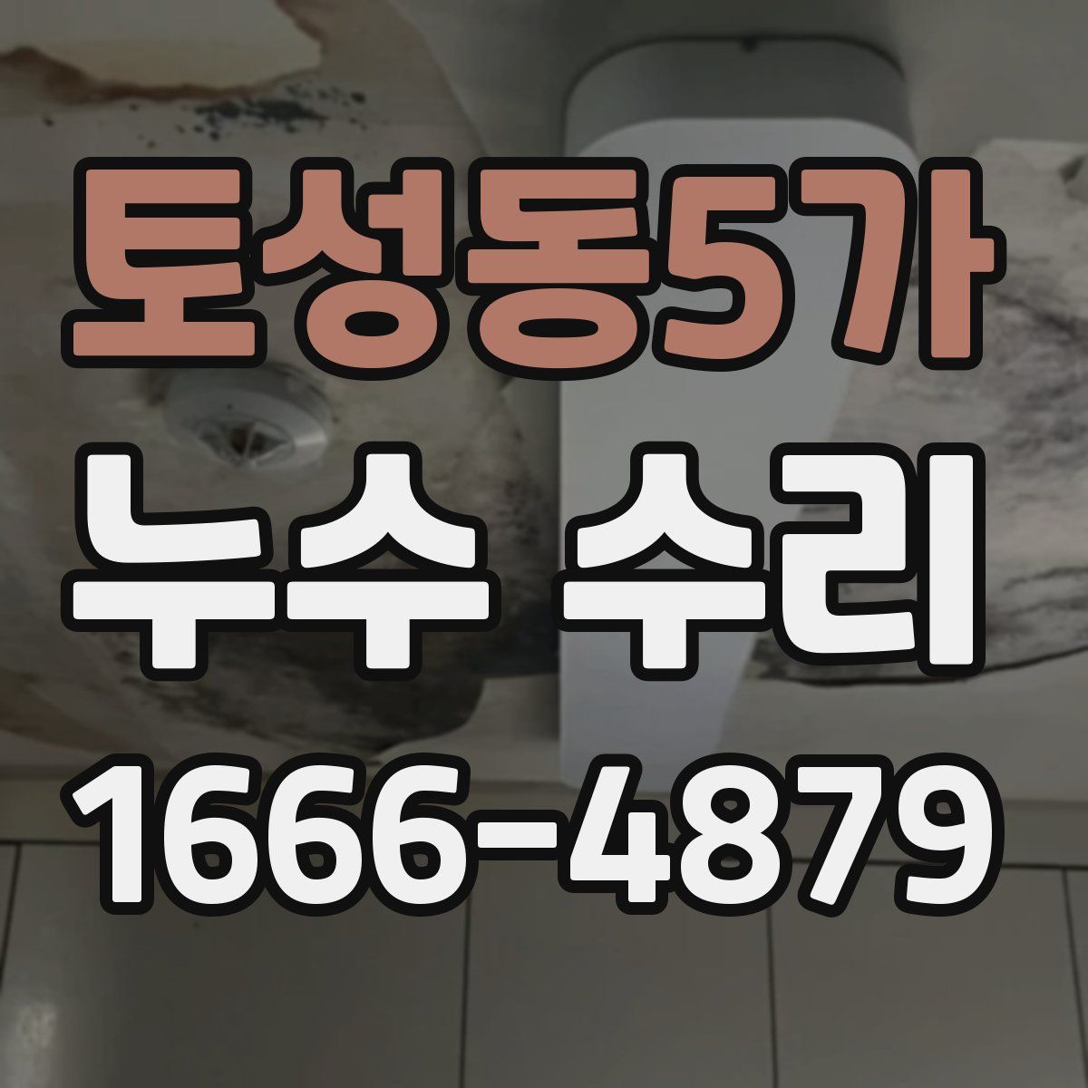 토성동5가 누수 수리