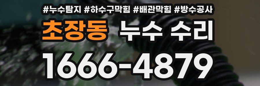 초장동 누수 수리