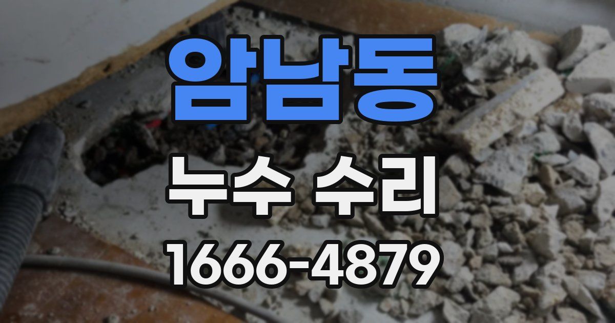 암남동 누수 수리