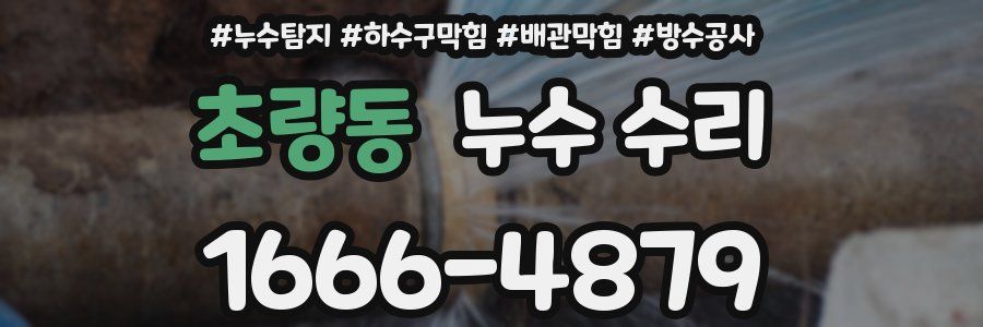 초량동 누수 수리