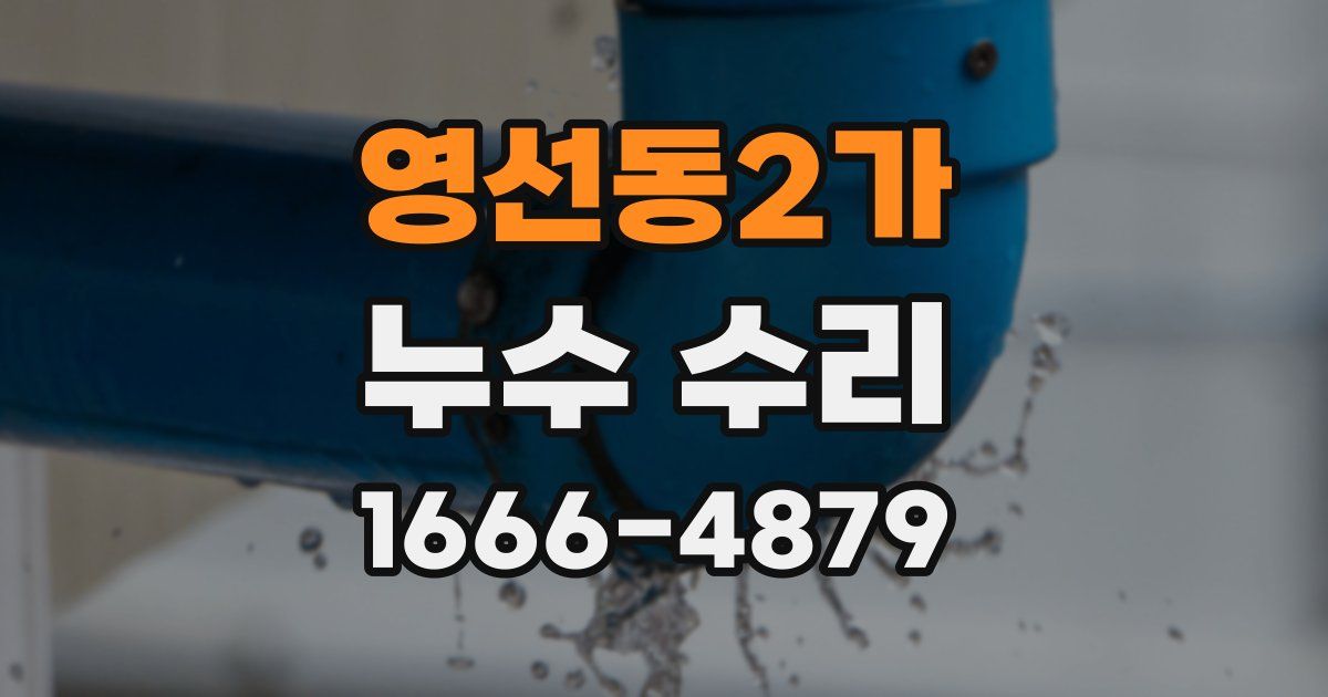 영선동2가 누수 수리